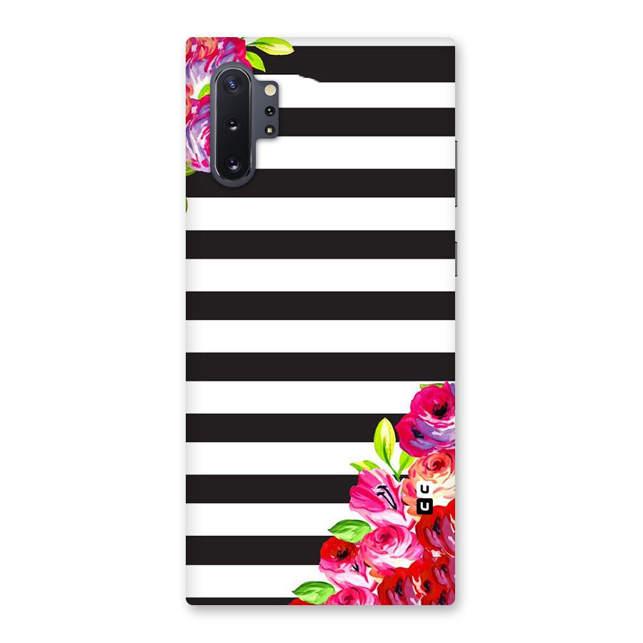 Floral Stripes Back Case for Galaxy Note 10 Plus