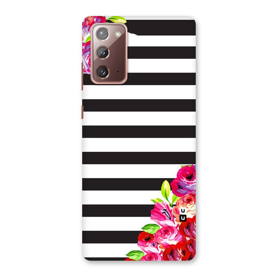 Floral Stripes Back Case for Galaxy Note 20