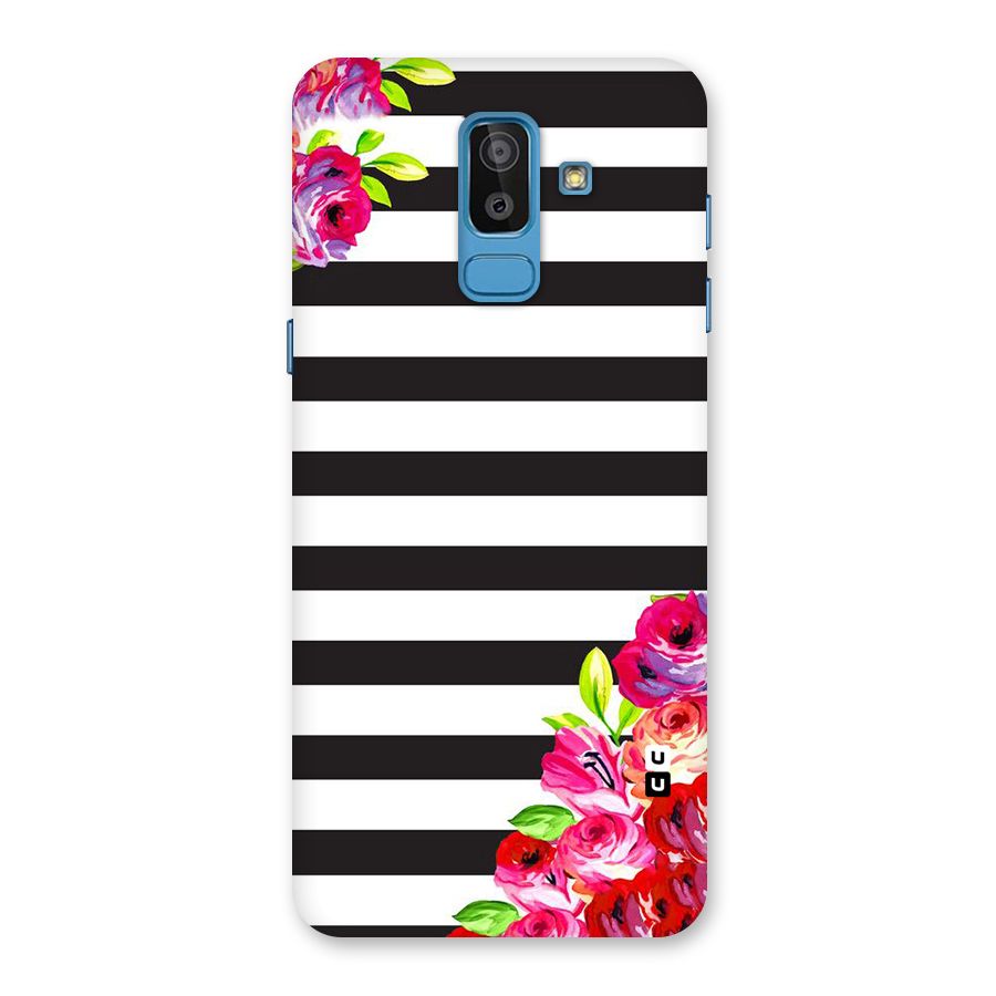 Floral Stripes Back Case for Galaxy On8 (2018)