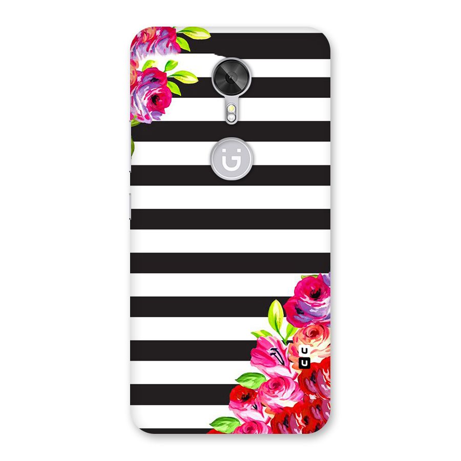 Floral Stripes Back Case for Gionee A1