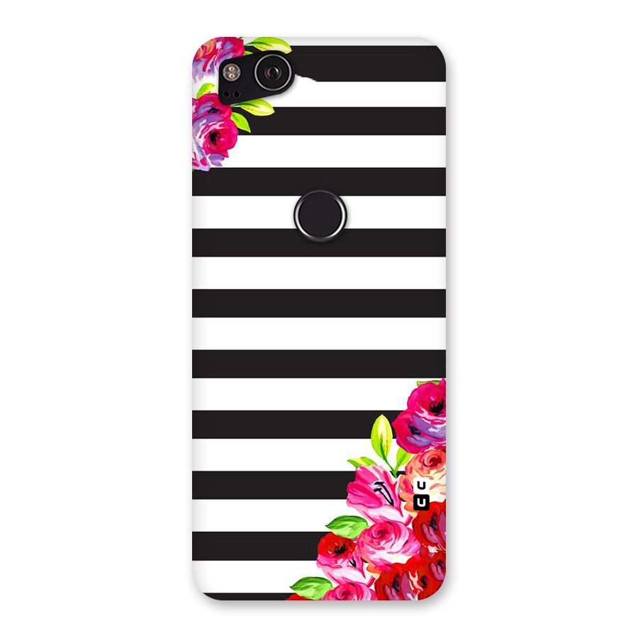 Floral Stripes Back Case for Google Pixel 2