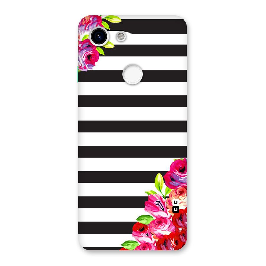 Floral Stripes Back Case for Google Pixel 3