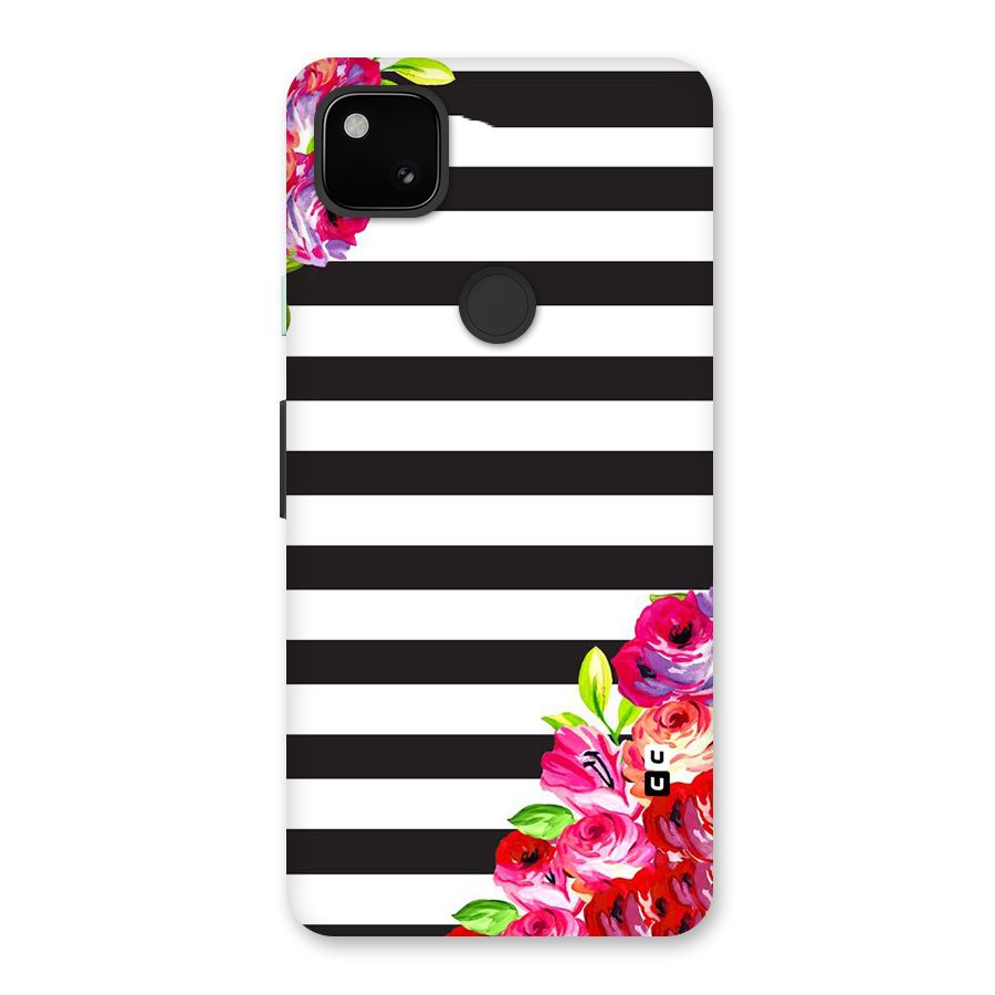 Floral Stripes Back Case for Google Pixel 4a