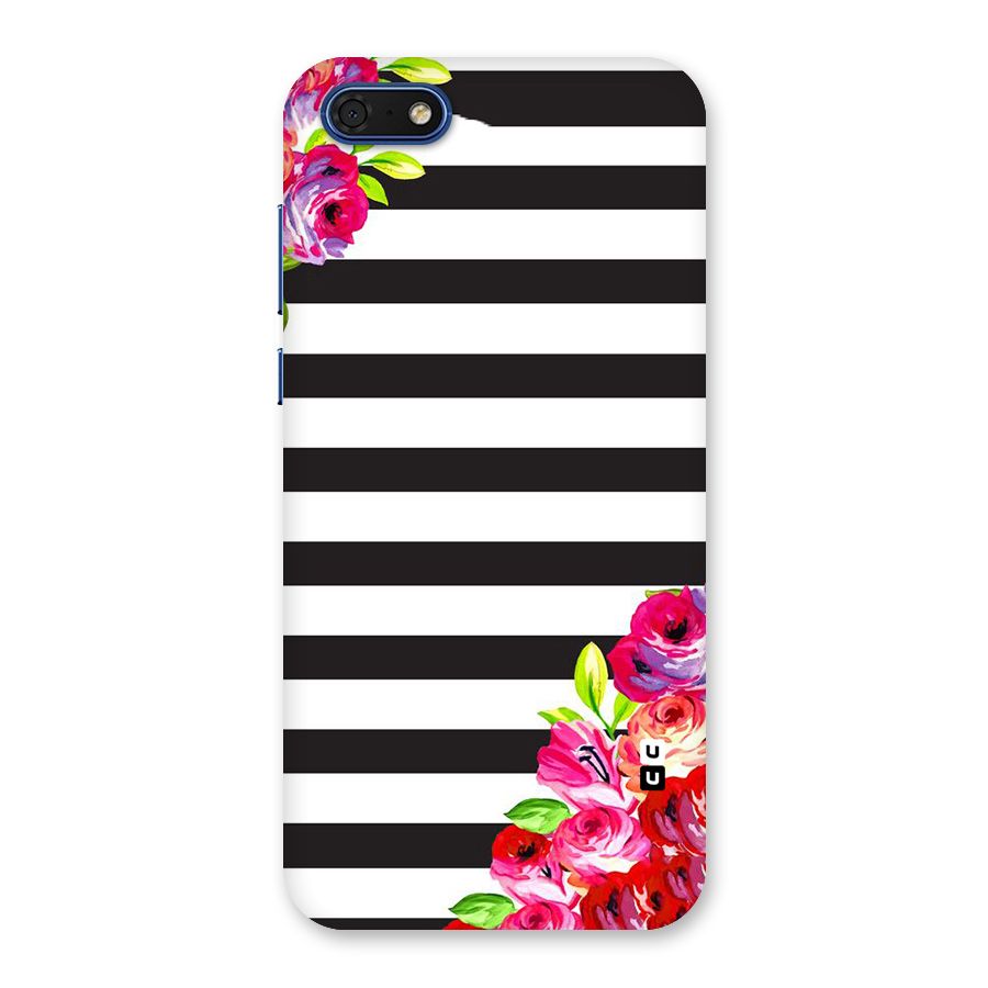 Floral Stripes Back Case for Honor 7s
