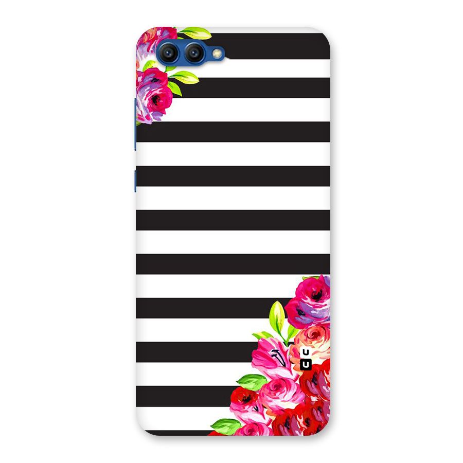 Floral Stripes Back Case for Honor View 10