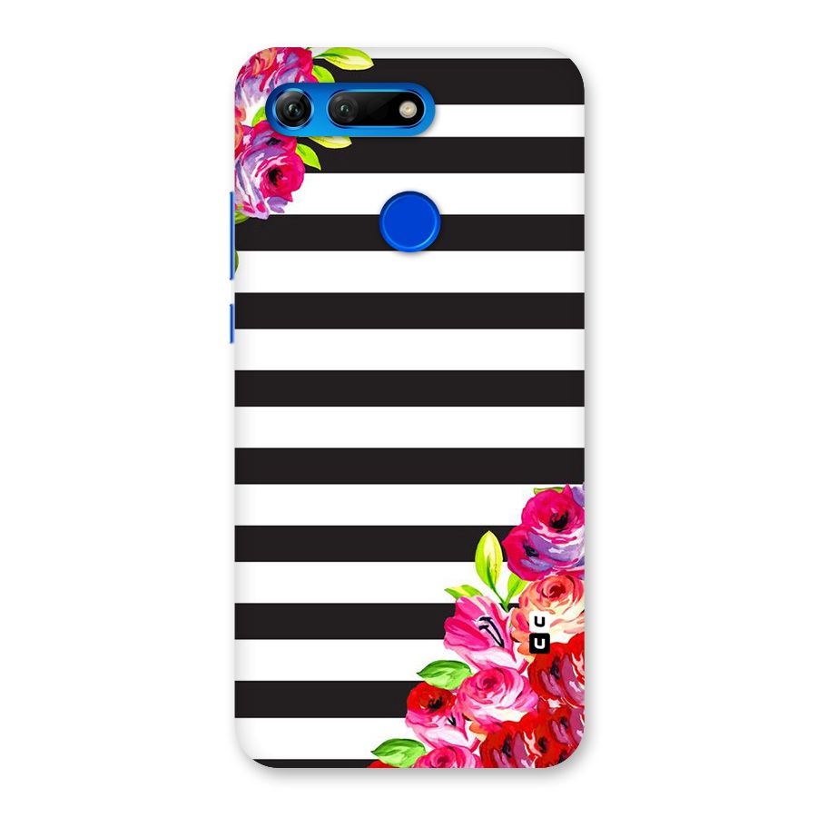 Floral Stripes Back Case for Honor View 20