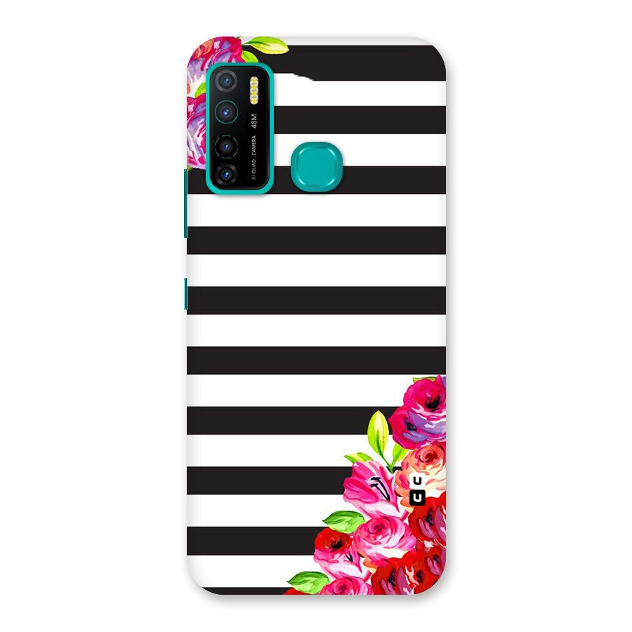 Floral Stripes Back Case for Infinix Hot 9 Pro