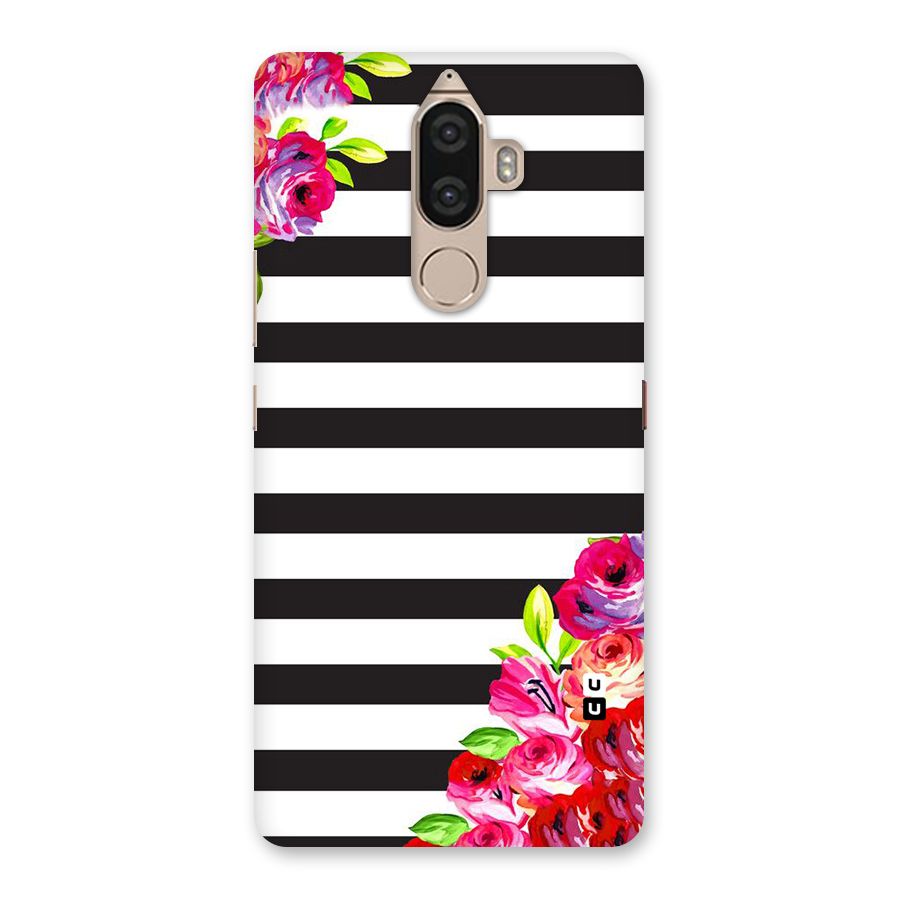 Floral Stripes Back Case for Lenovo K8 Note