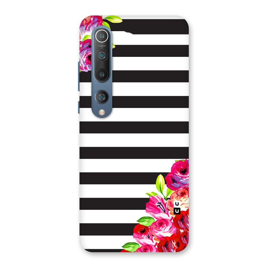 Floral Stripes Back Case for Mi 10