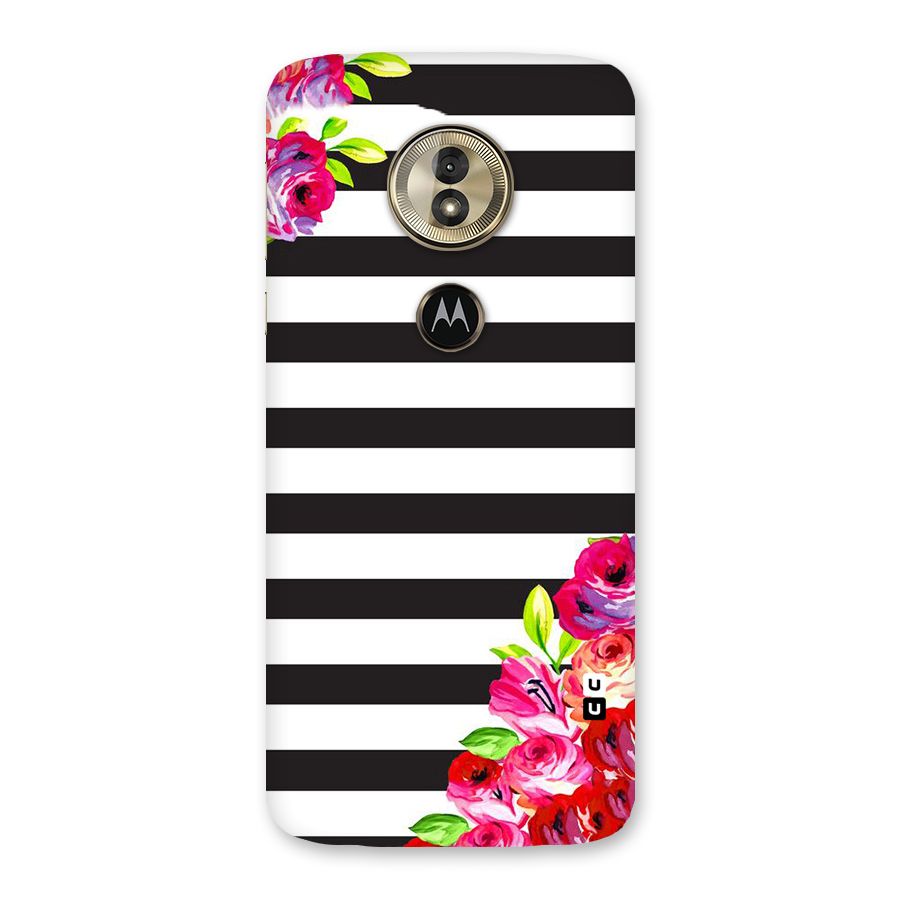 Floral Stripes Back Case for Moto G6 Play