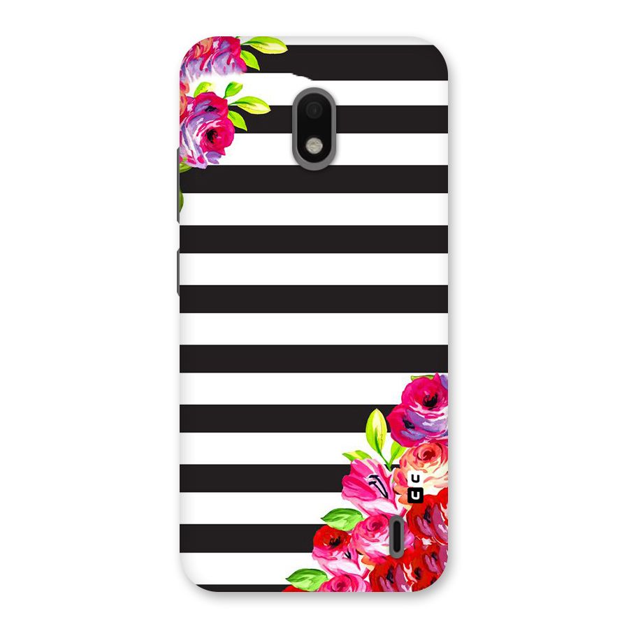Floral Stripes Back Case for Nokia 2.2