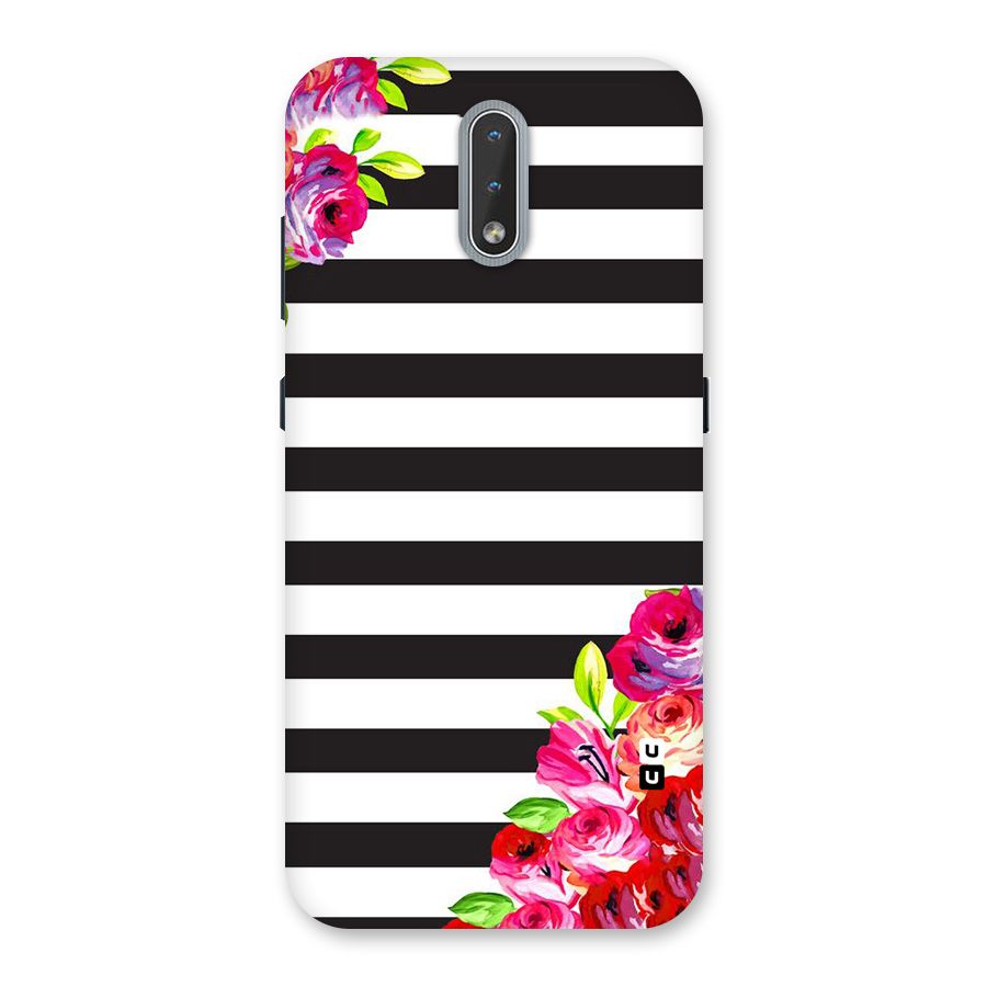 Floral Stripes Back Case for Nokia 2.3