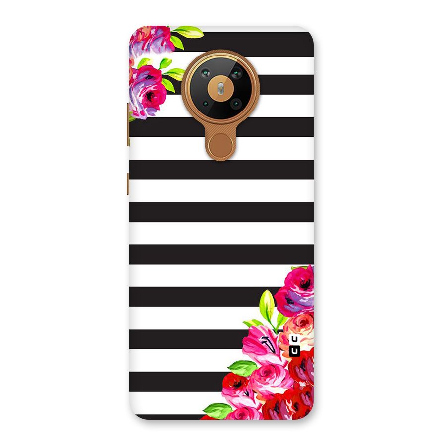 Floral Stripes Back Case for Nokia 5.3