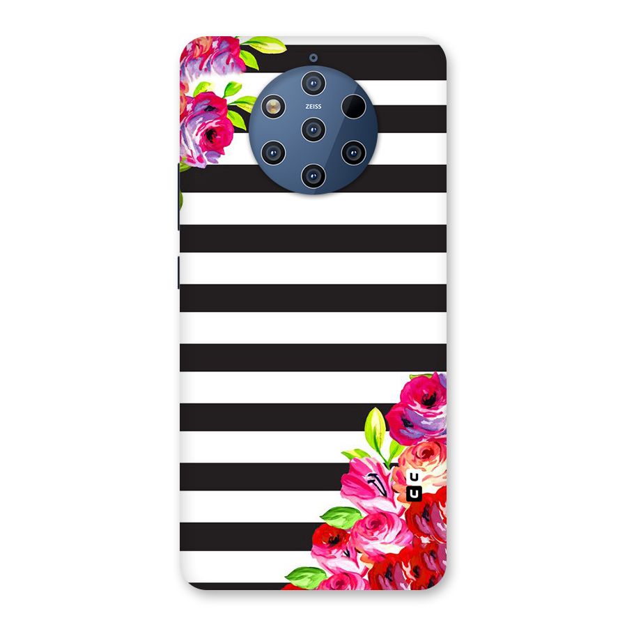 Floral Stripes Back Case for Nokia 9 PureView