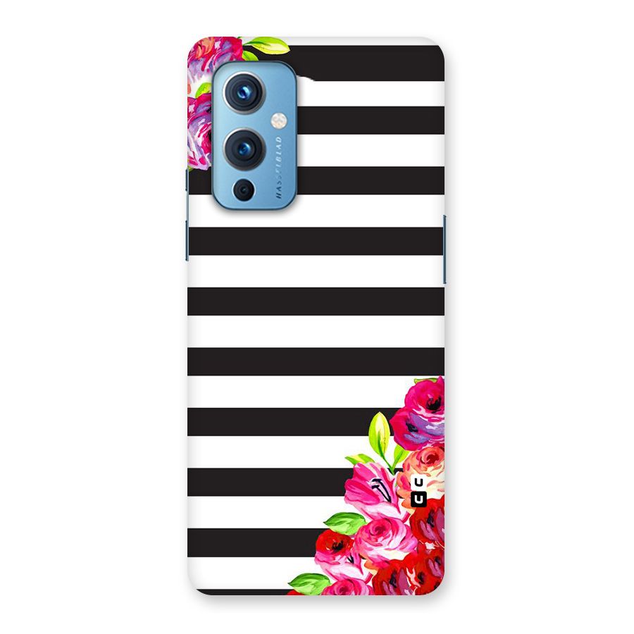 Floral Stripes Back Case for OnePlus 9