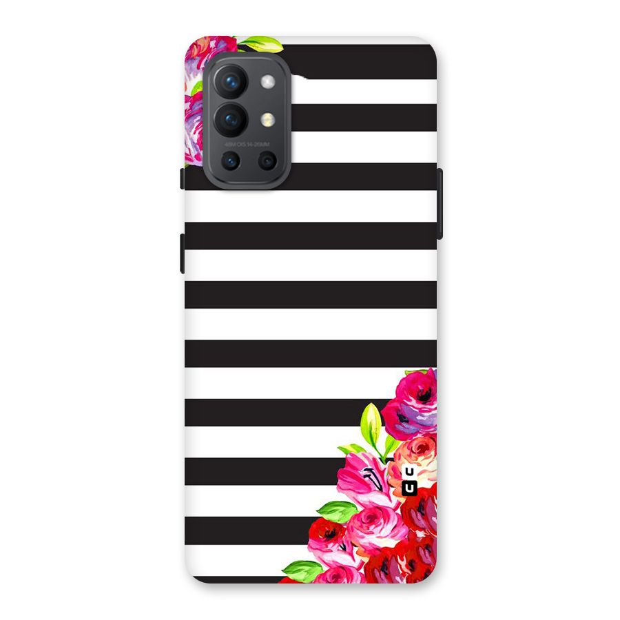 Floral Stripes Back Case for OnePlus 9R