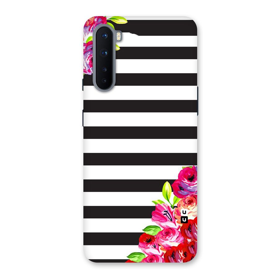 Floral Stripes Back Case for OnePlus Nord