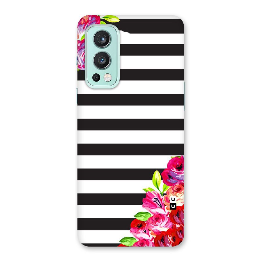 Floral Stripes Back Case for OnePlus Nord 2 5G