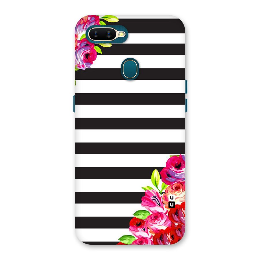 Floral Stripes Back Case for Oppo A11k
