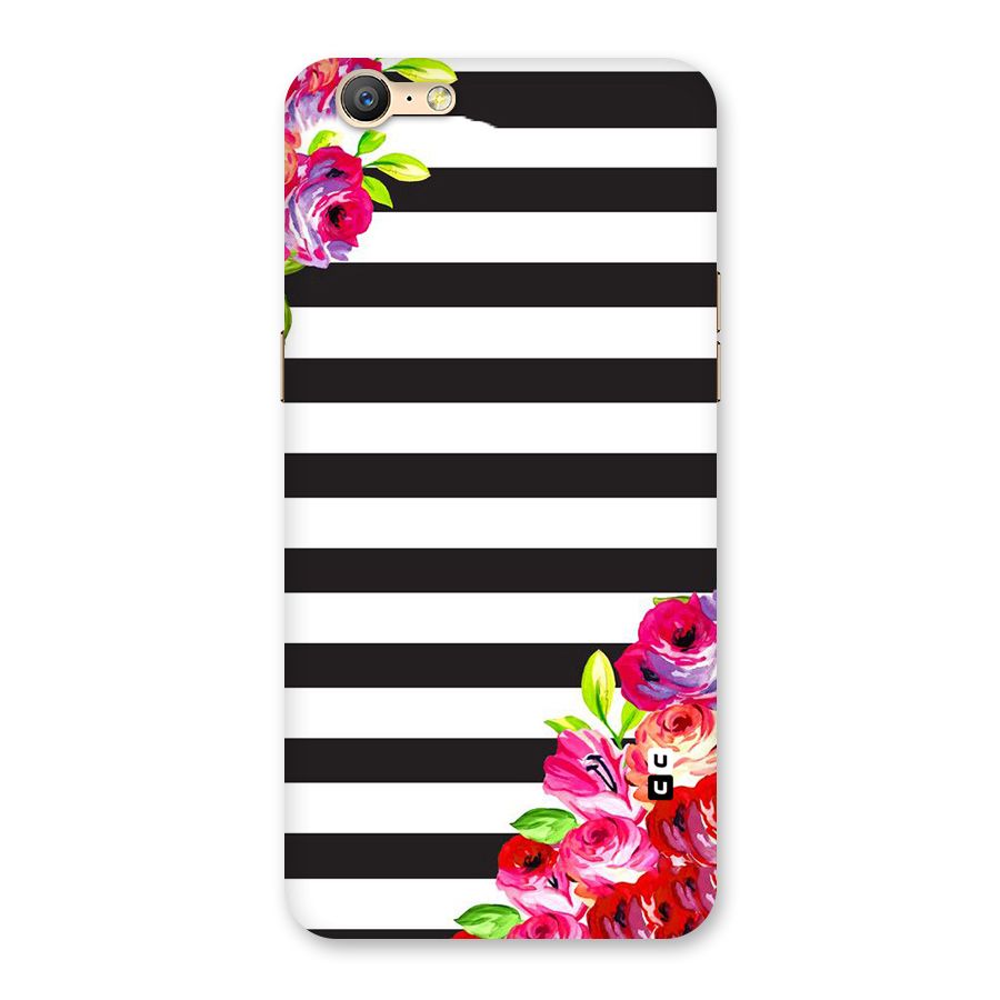 Floral Stripes Back Case for Oppo A39