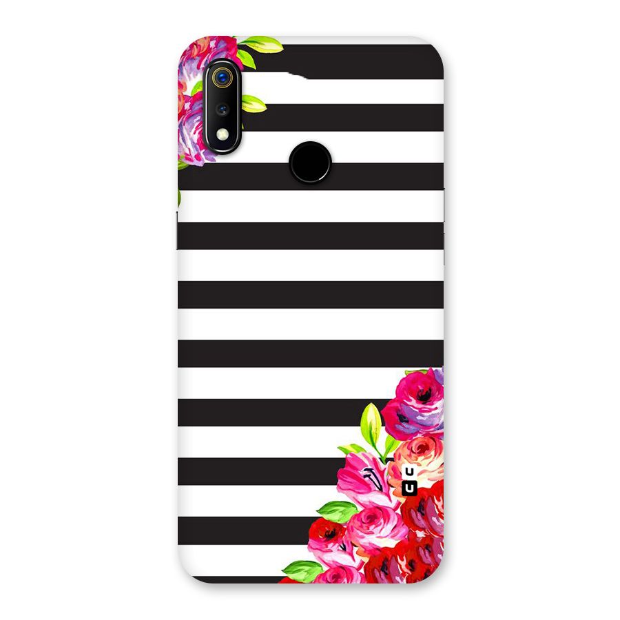 Floral Stripes Back Case for Realme 3