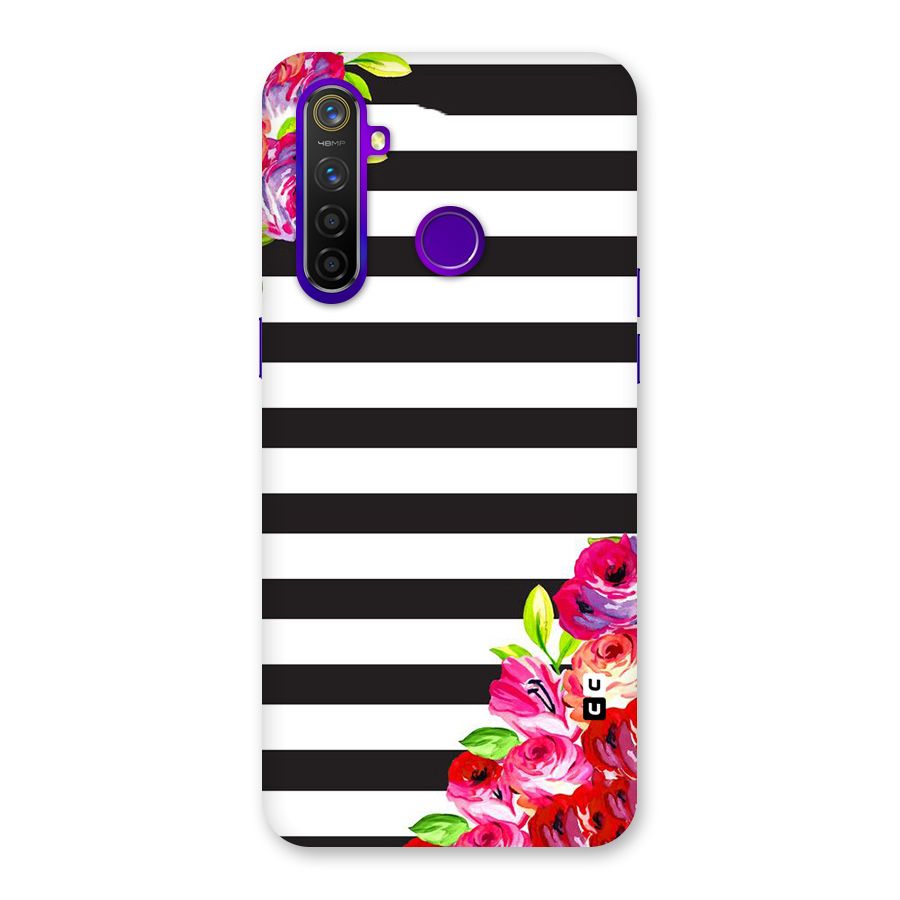 Floral Stripes Back Case for Realme 5 Pro