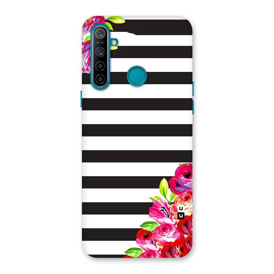 Floral Stripes Back Case for Realme 5i