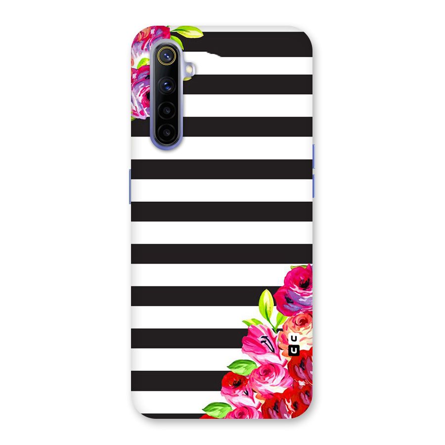 Floral Stripes Back Case for Realme 6i