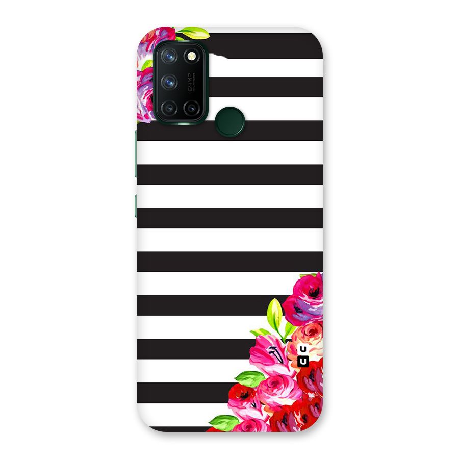 Floral Stripes Back Case for Realme 7i