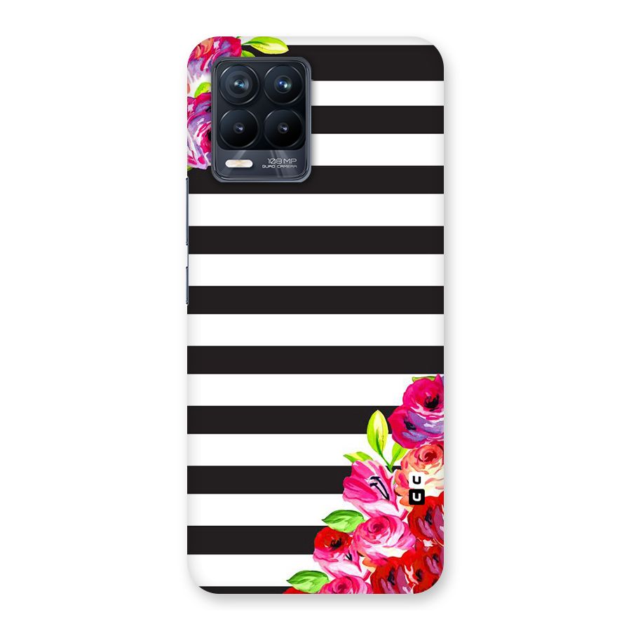 Floral Stripes Back Case for Realme 8 Pro