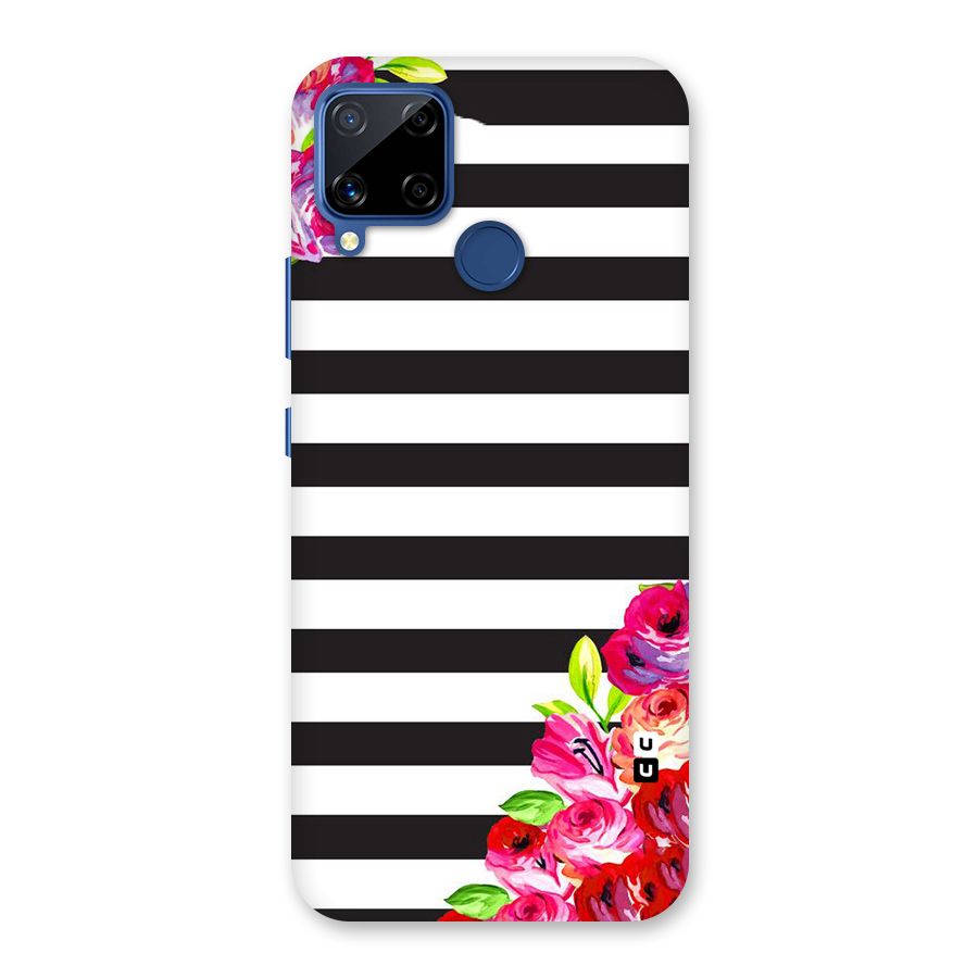 Floral Stripes Back Case for Realme C15