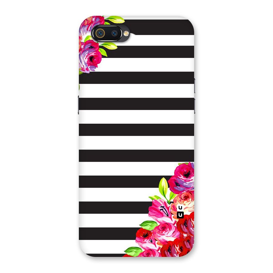 Floral Stripes Back Case for Realme C2