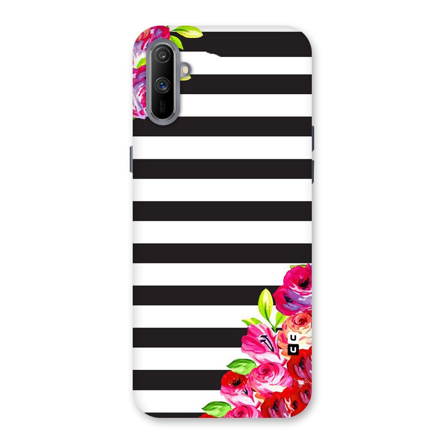 Floral Stripes Back Case for Realme C3