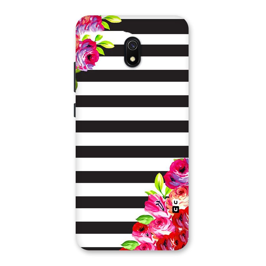 Floral Stripes Back Case for Redmi 8A