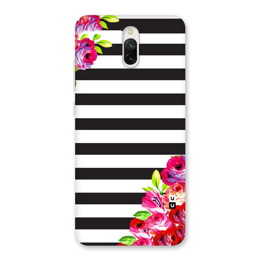 Floral Stripes Back Case for Redmi 8A Dual