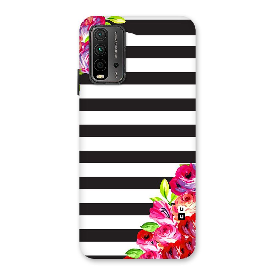 Floral Stripes Back Case for Redmi 9 Power