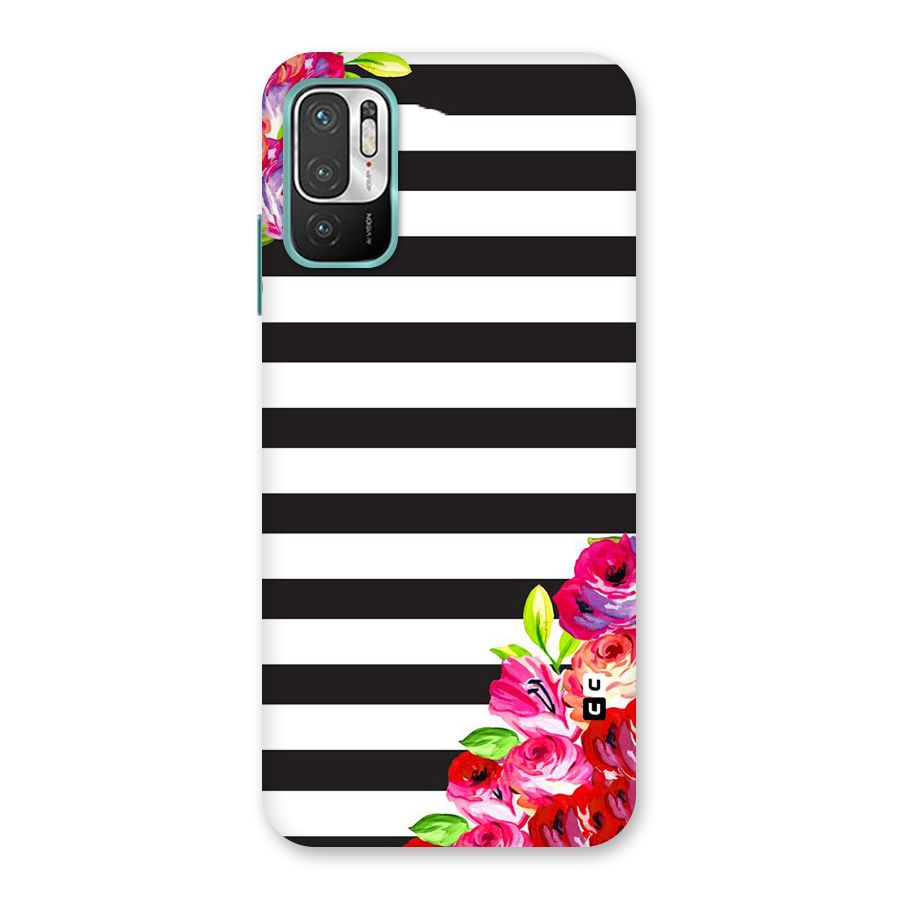 Floral Stripes Back Case for Redmi Note 10T 5G