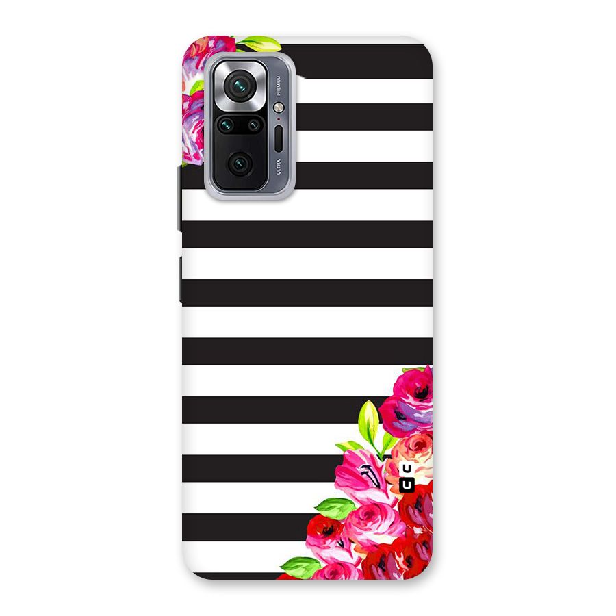 Floral Stripes Back Case for Redmi Note 10 Pro