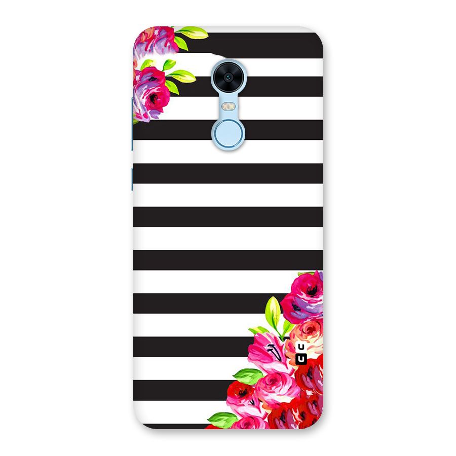 Floral Stripes Back Case for Redmi Note 5