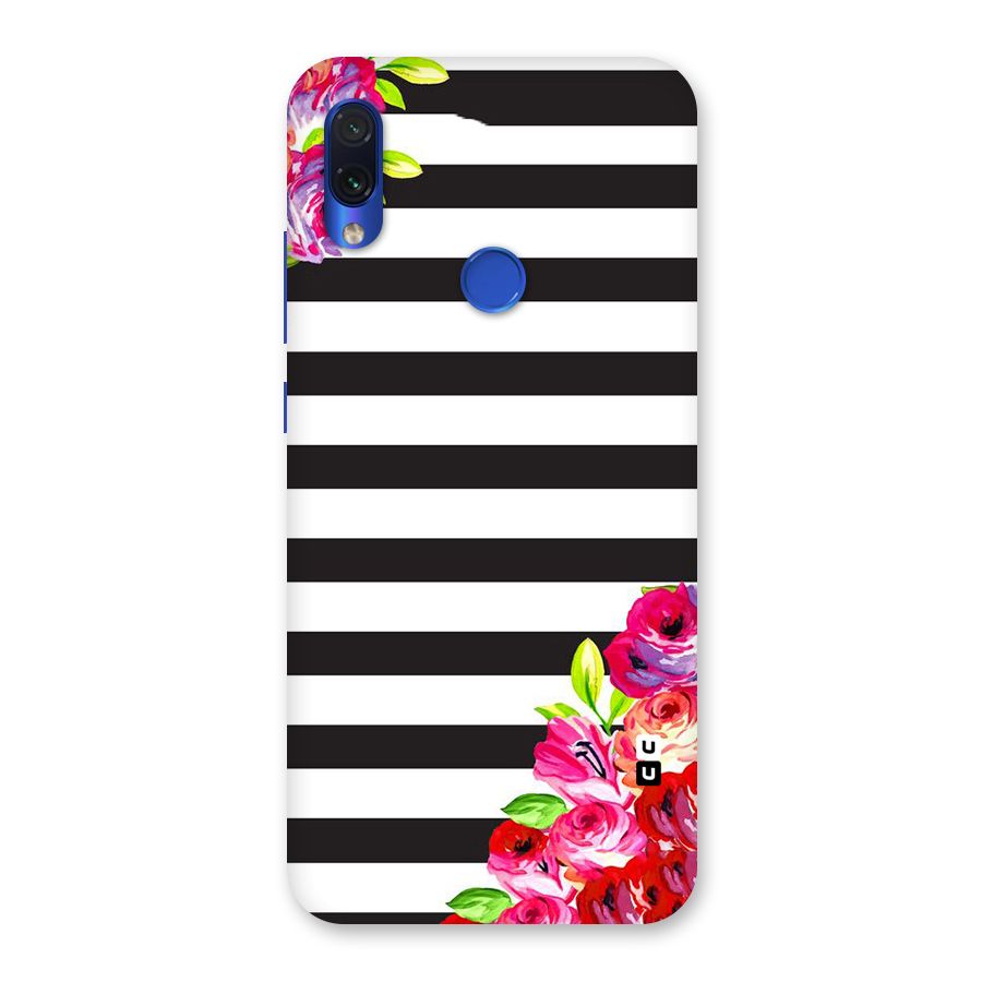 Floral Stripes Back Case for Redmi Note 7