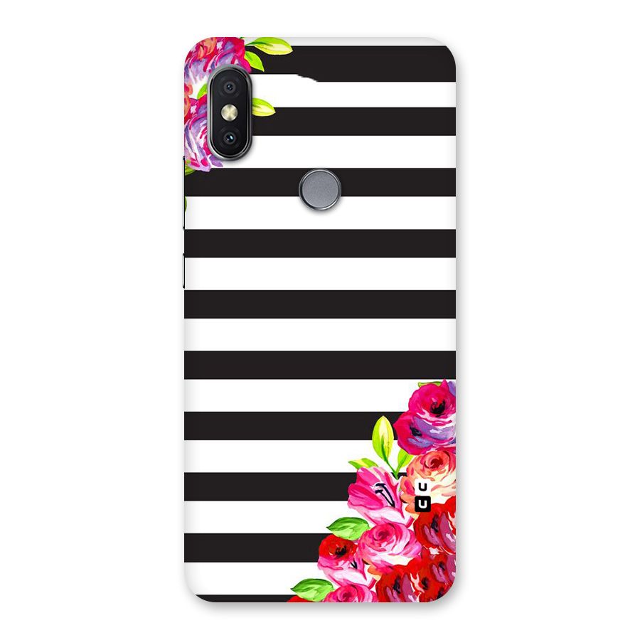 Floral Stripes Back Case for Redmi Y2