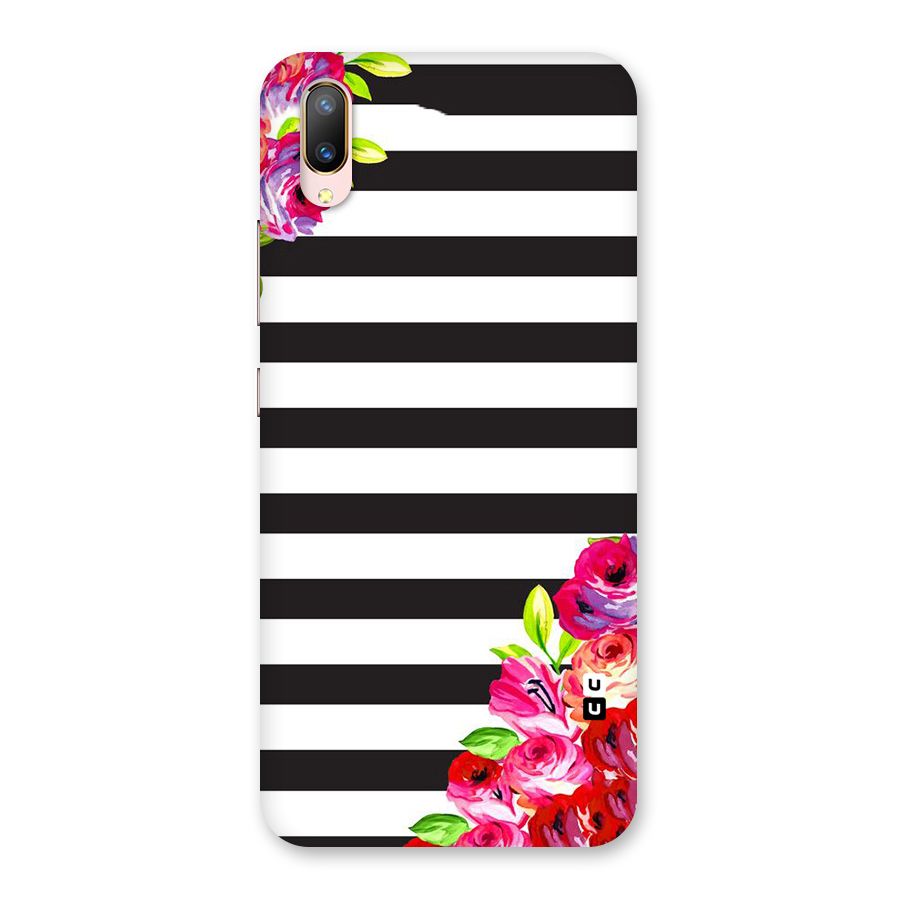 Floral Stripes Back Case for Vivo V11 Pro