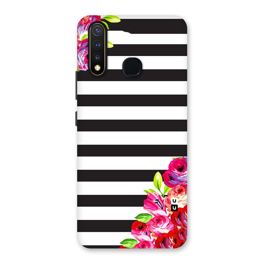 Floral Stripes Back Case for Vivo Y19