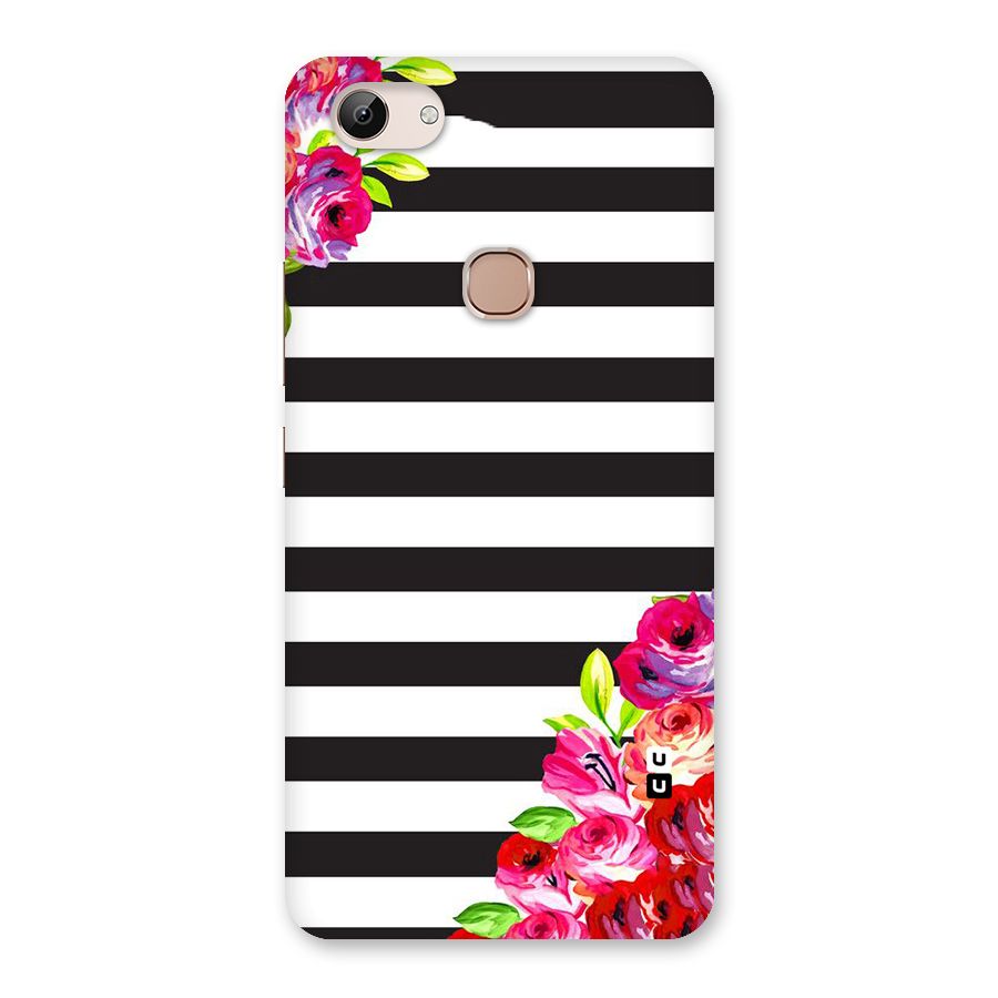 Floral Stripes Back Case for Vivo Y83