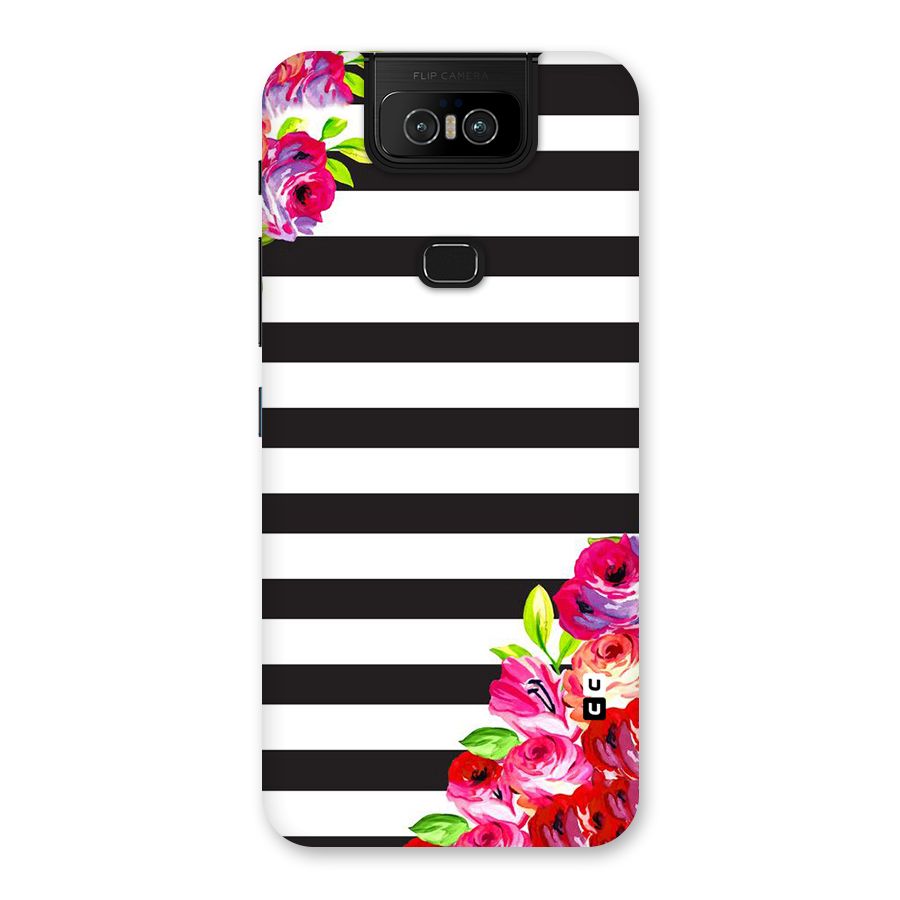 Floral Stripes Back Case for Zenfone 6z