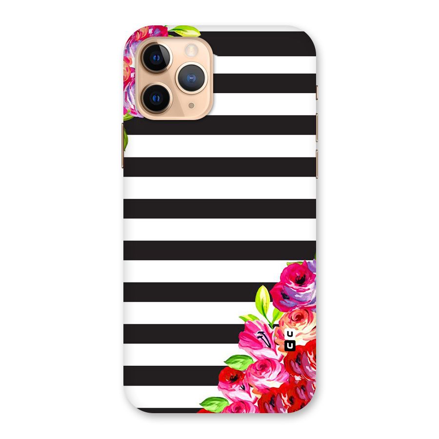 Floral Stripes Back Case for iPhone 11 Pro