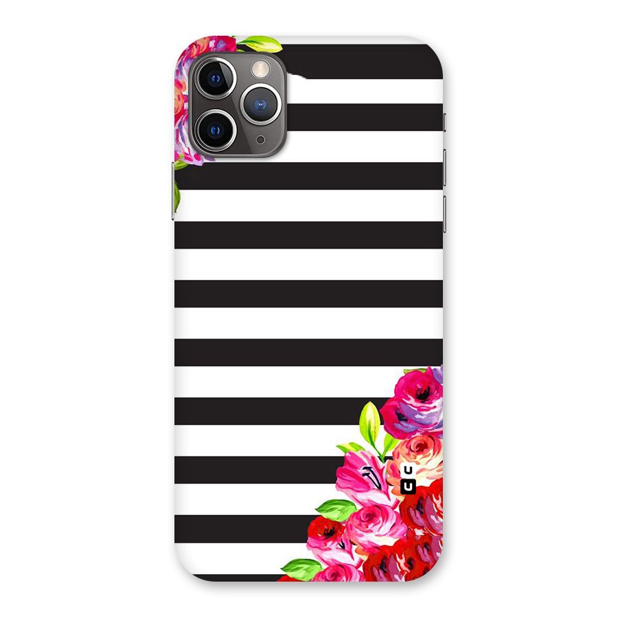 Floral Stripes Back Case for iPhone 11 Pro Max