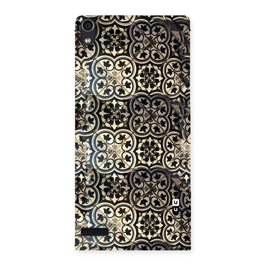 Floral Tile Back Case for Ascend P6