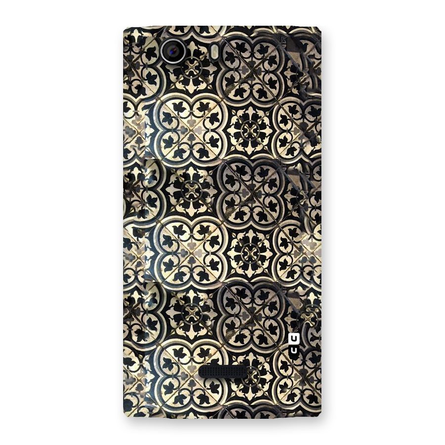 Floral Tile Back Case for Canvas Nitro 2 E311
