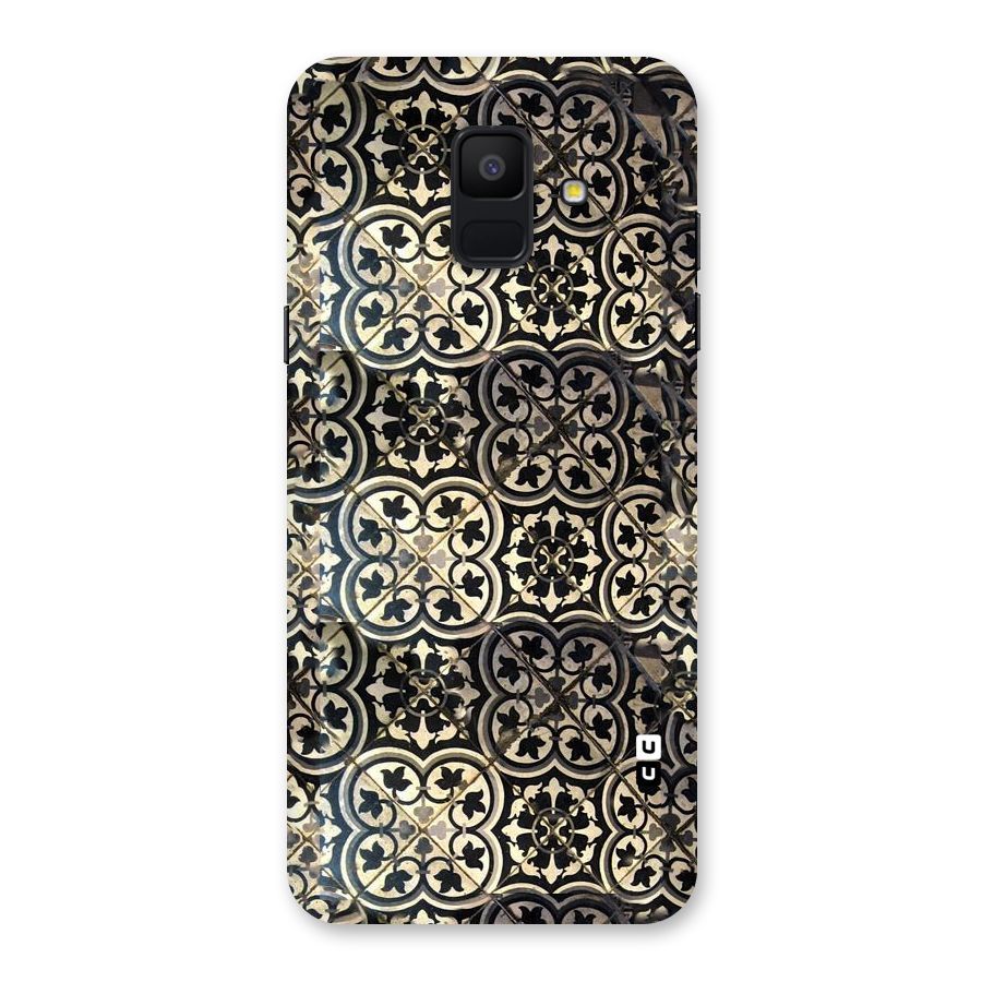 Floral Tile Back Case for Galaxy A6 (2018)
